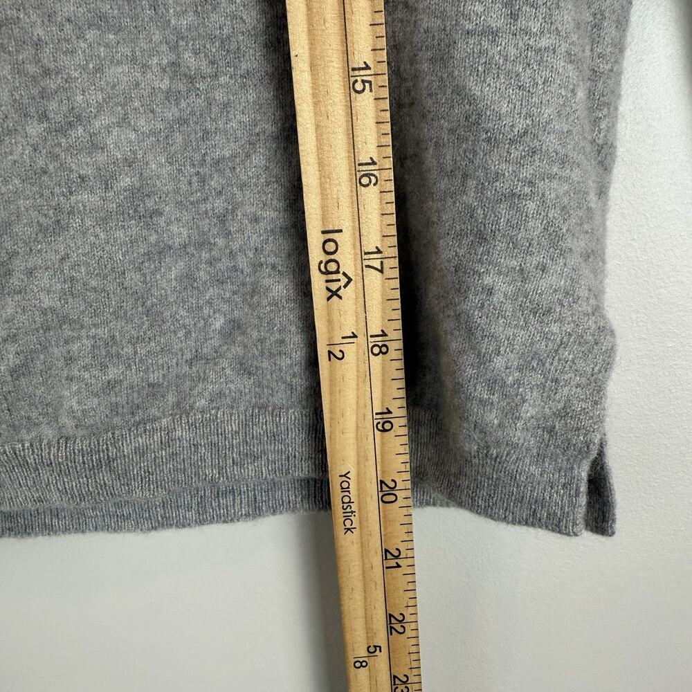 J.Crew 100% Cashmere Sweater Womens Small Gray Classic Crewneck Quiet Luxury - Picture 6 of 6
